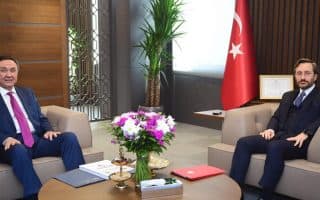 İletişim Başkanı Altun, Kırgızistan’ın Ankara Büyükelçisi Ömüraliyev ile görüşme gerçekleştirdi