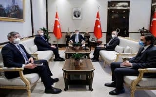 Cumhurbaşkanı Yardımcısı Oktay, Kazakistan Başbakan Yardımcısı ve Dışişleri Bakanı Tileuberdi İle Görüştü