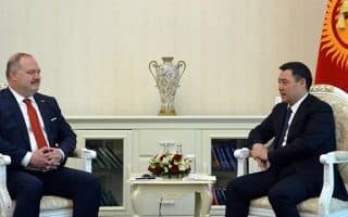 Türkiye’nin Bişkek Büyükelçisi Doğan, Kırgızistan Cumhurbaşkanı Caparov’a Güven Mektubunu Takdim Etti