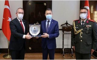 Kuzey Kıbrıs Büyükelçisinden Cumhurbaşkanı Yardımcısı Oktay’a Ziyaret