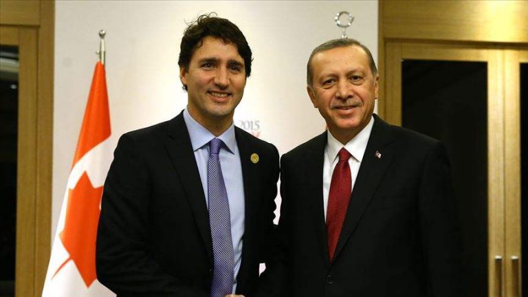 Cumhurbaşkanı Erdoğan Kanada Başbakanı Trudeau İle Görüştü