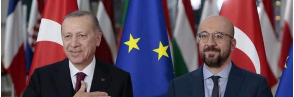 Cumhurbaşkanı Erdoğan AB Konseyi Başkanı Charles Michel İle Görüştü