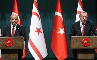Cumhurbaşkanı Erdoğan KKTC Cumhurbaşkanı Tatar İle Görüştü