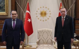 Cumhurbaşkanı Erdoğan, Türk Konseyi Genel Sekreteri Amreyev’i Kabul Etti