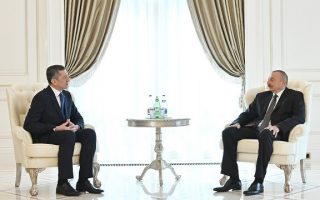Azerbaycan Cumhurbaşkanı Aliyev, Milli Eğitim Bakanı Selçuk’u Kabul Etti