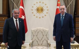 Cumhurbaşkanı Erdoğan, KKTC Cumhuriyet Meclisi Başkanı Sennaroğlu’nu Kabul Etti