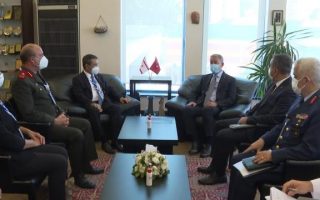 Milli Savunma Bakanı Akar, KKTC Dışişleri Bakanı İle Görüşme Gerçekleştirdi