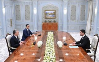 Şevket Mirziyoyev Serdar Berdimuhamedov’la Bir Aaraya Geldi