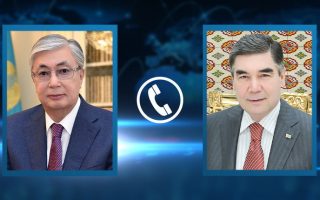 Kazakistan Cumhurbaşkanı İle Türkmenistan Cumhurbaşkanı Telefonda Görüştü