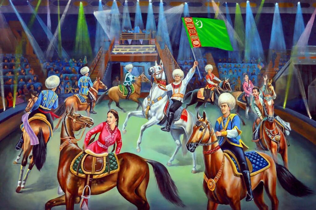 Türkmenistan: Ahalteke Atlarına Adanmış Sergi