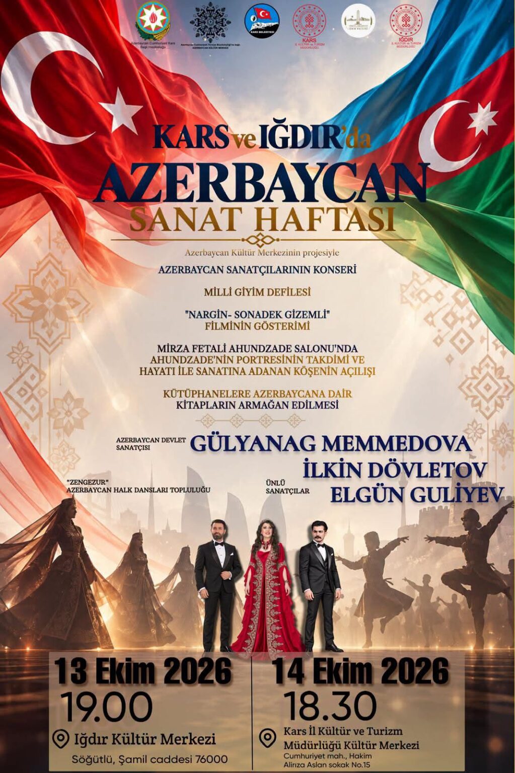 Kars ve Iğdır’da Sanat Rüzgârı: “Azerbaycan Sanat Haftası” Başlıyor