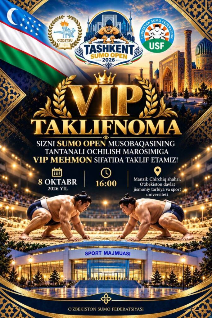 Özbekistan’da Sumo Rüzgarı: Uluslararası Açık Turnuva Başlıyor